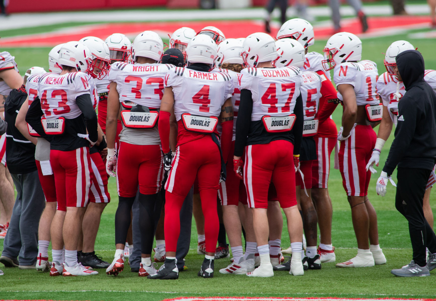 Nebraska football practice, 4.17